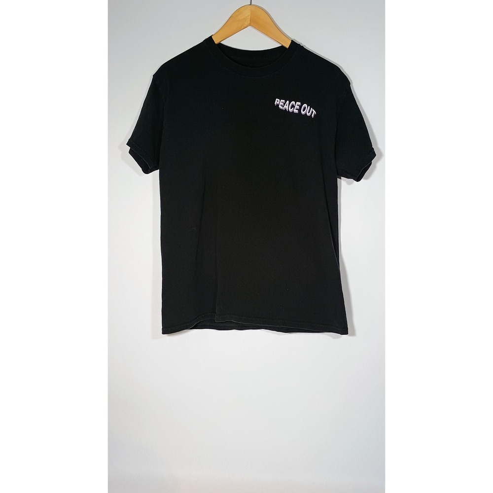 EMPYRE Y2K Peace‎ Out Palm Tree Graphic T Shirt Black Mens Medium